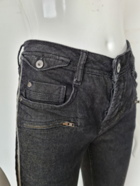 Blue Daze jeans. Mt. 40. Zwart/goudkleurig.