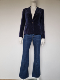 Monoprix Femme blazer. Maat 38. Blauw/fluweel.