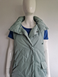 Riani lange gewatteerde bodywarmer. Maat 36, Mintgroen.