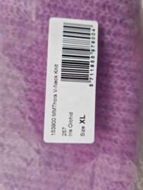 Mos mosh trui Iris Orchid. Maat XL. Lila/ alpaca