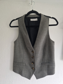 Summum gilet Herringbone. Maat S. Grijs.
