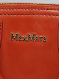 Max Mara schoudertas. Oranje/lakleer.