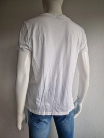 Summum Woman shirt. Maat M. Off white/print.