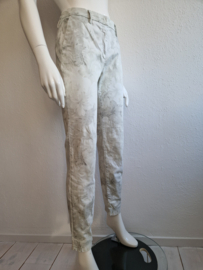 Mason's pantalon. It. maat 44, Lichtgrijs/bloemenprint.