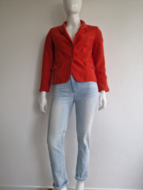Purdey blazer. Maat 42. Rood/linnen.