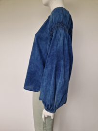 Blue Daze (Summum) blouse top. Maat 40. Blauw.