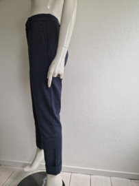 Zenggi cropped pantalon. Maat 2, Donkerblauw.