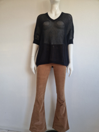 Summum pullover met V-hals. Maat S. Zwart