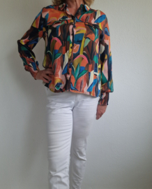 POM Amsterdam blouse. Maat 40, All over print.