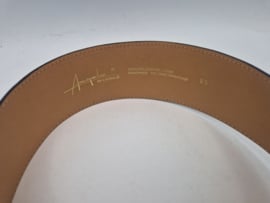 Angelo de Lombardi tailleriem. 85 cm.Zwart/leer.