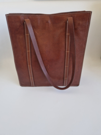 Il Calzolaro leren shopper. Bruin