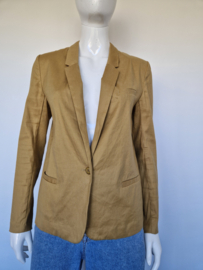10 FEET linnen Blazer. Maat M. Okergeel.