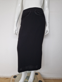 Aspect maxi rok. Maat 40/42, Zwart.