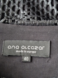 Ana Alcazar tuniek. Maat 40. Zwart/kant.