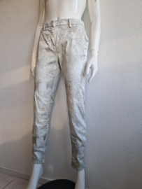 Mason's pantalon. It. maat 44, Lichtgrijs/bloemenprint.