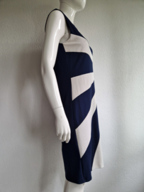 Ashley Brooke jurk. Maat 38/40, Blauw/crème gestreept.