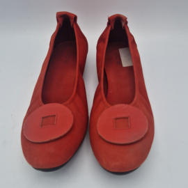 Arche ballerina's Ninaya. Maat 41, Rood/leer.
