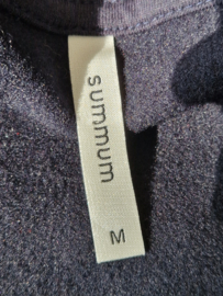 Summum Boxy sweat met pailletten | Maat M | Blauw |