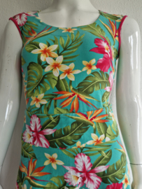 Lien & Giel set (rok en top). Maat L. Mint/print.