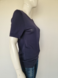 Summum fijngebreide top S donkerblauw