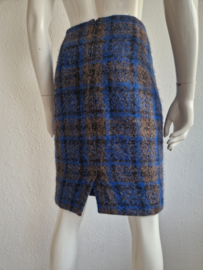 Purdey rok. Maat 40. Blauw/bruin/ruit.
