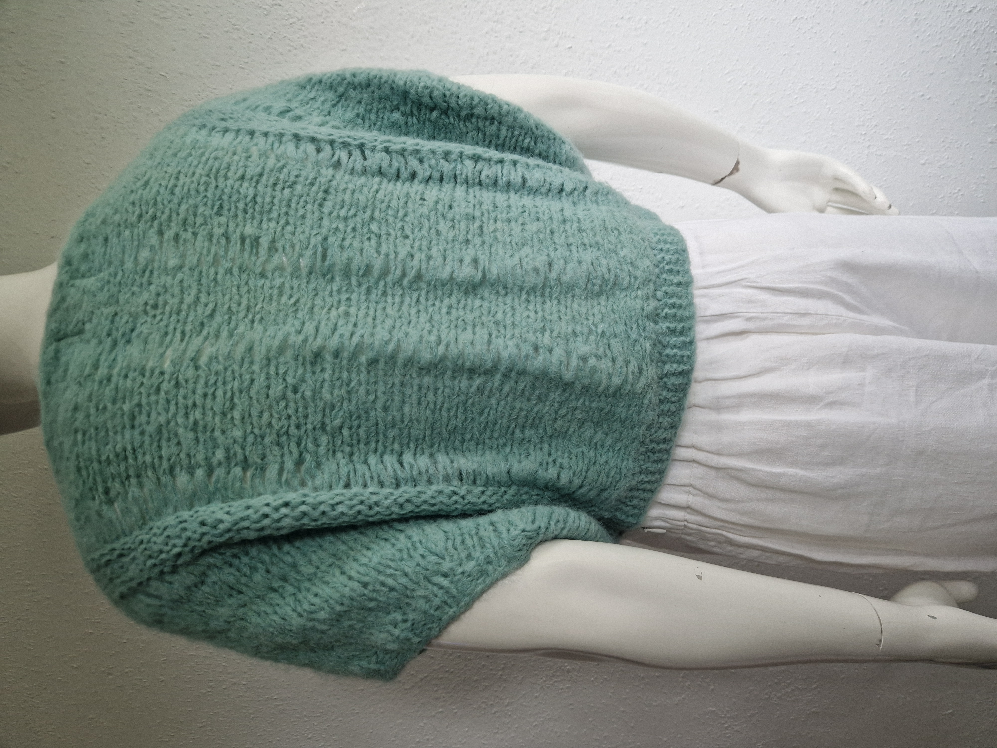 INTI top Irma. Maat M. Mint/baby alpaca.