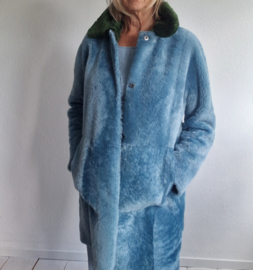Werner Christ lamsvachtjas | Maat 38 | Blauw/groen |