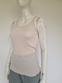 Rosemunde top. Maat M. Crème/zijde