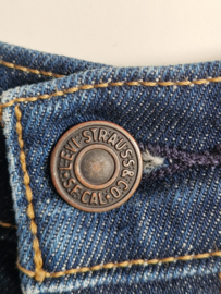 Levi's Ribcage boot Highwaist flared jeans. Maat 26, Donkerblauw.