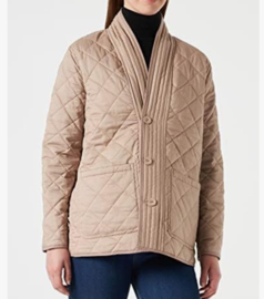 Noa Noa reversible jas – maat S – beige / bloemenprint – quilted