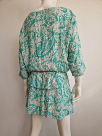 Antik Batik jurk. Maat 40, Mintgroen.