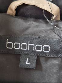 Boohoo lange bodywarmer. Maat L. Beige.