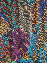 Geisha jurk. Maat L/40. Kleurrijke print