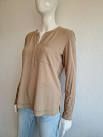 Milano Italy blouse. Maat L. Karamel.