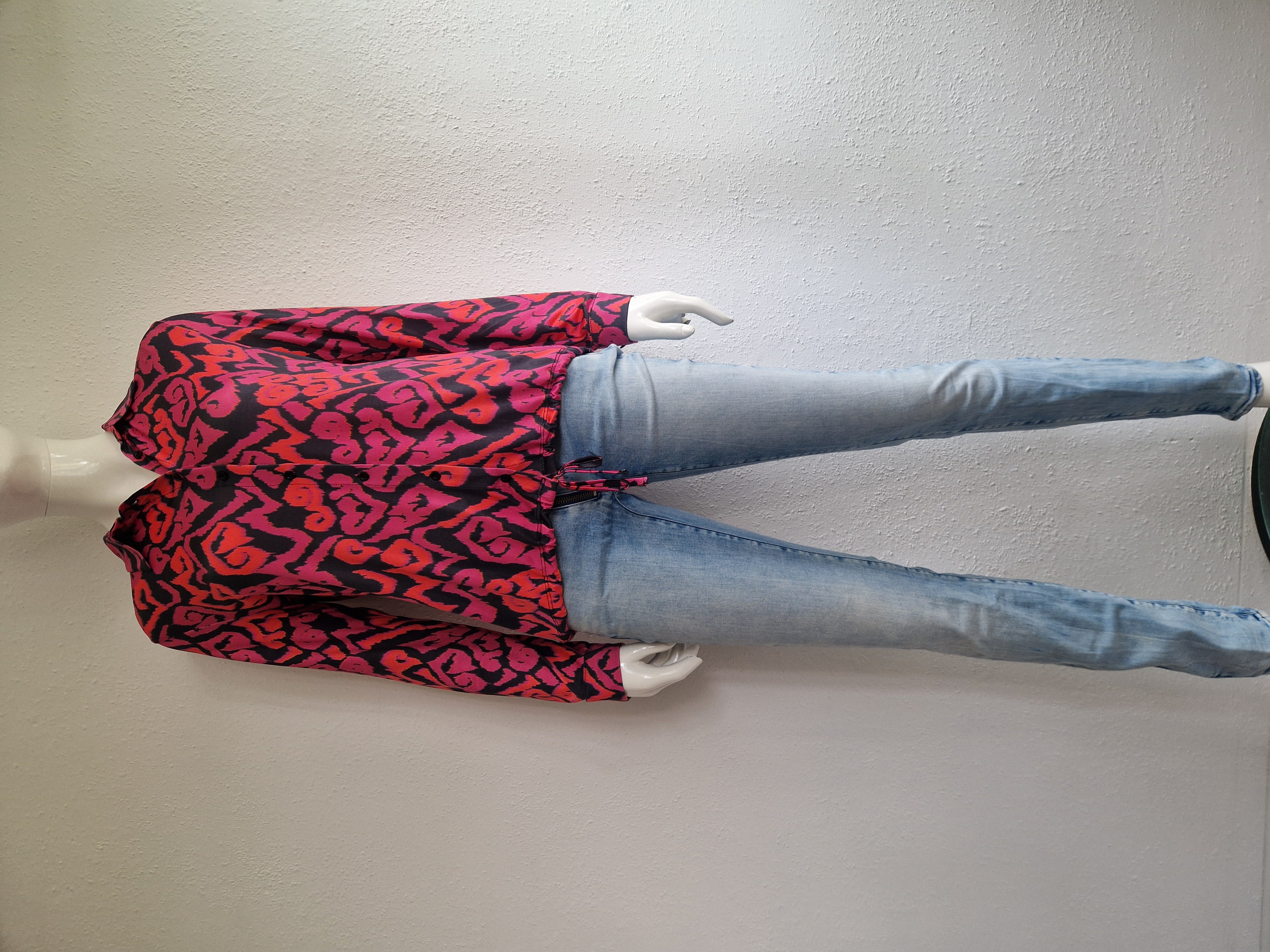 Zoso blouse Patty. Maat XS. Roze/print.