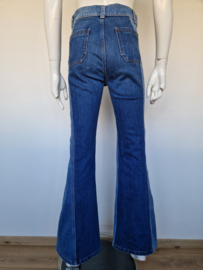 Pablo Paris flare jeans. Maat 34/36. Blauwtinten
