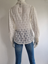 Damsel in a dress blouse. Maat 38, Crème.
