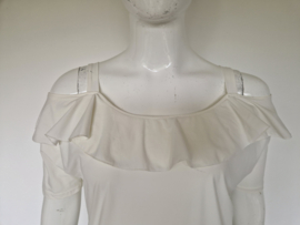 Studio Anneloes off-shoulder top crème. Maat L