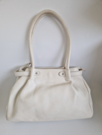 Mazarin leren schoudertas | Wit |