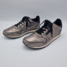 Woden sneakers. Maat 40, Metallic leer