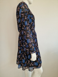 Whistles jurk Dobby. Maat 44, Zwart/print.