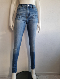 Denham Needle high waist skinny jeans. Maat 40, Blauw.