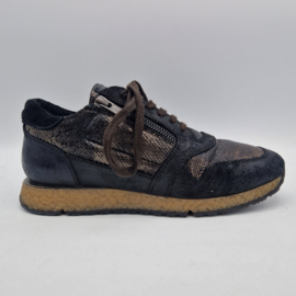 Red Rag sneakers. Maat 40, Zwart/brons/leer.