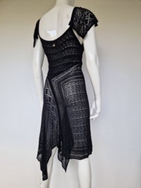 Twinset zwart kanten jurk. Maat 36,