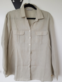 Cross Point blouse. Mt. 42. Sand/linnen.