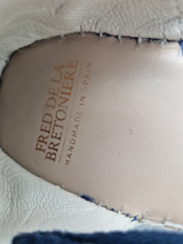 Fred de la Bretoniere espadrilles. Maat 39, Blauw/suède
