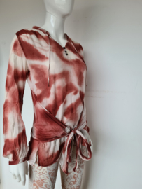 IKKS blouse top. Mt. 40.  Tie dye.