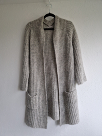 TrixenRees lang alpaca vest | Maat 1 | grijs |