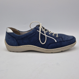 Waldlaufer sneakers. Maat 7.5.  Blauw/leer.