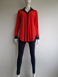 Studio Anneloes blouse. Maat M. Rood/travelstof.